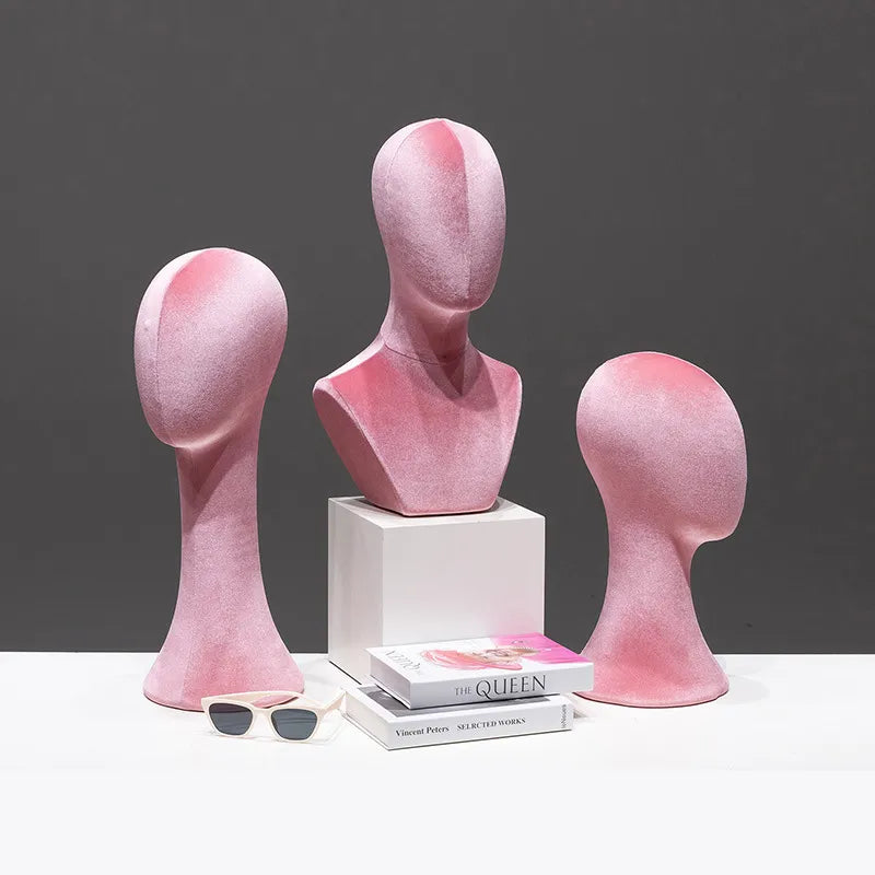 Mannequin Head Display Stand Hat Necklace Holder Pin-able Wig Adult Unisex Model Hairdressing Salon Beauty School Supplies
