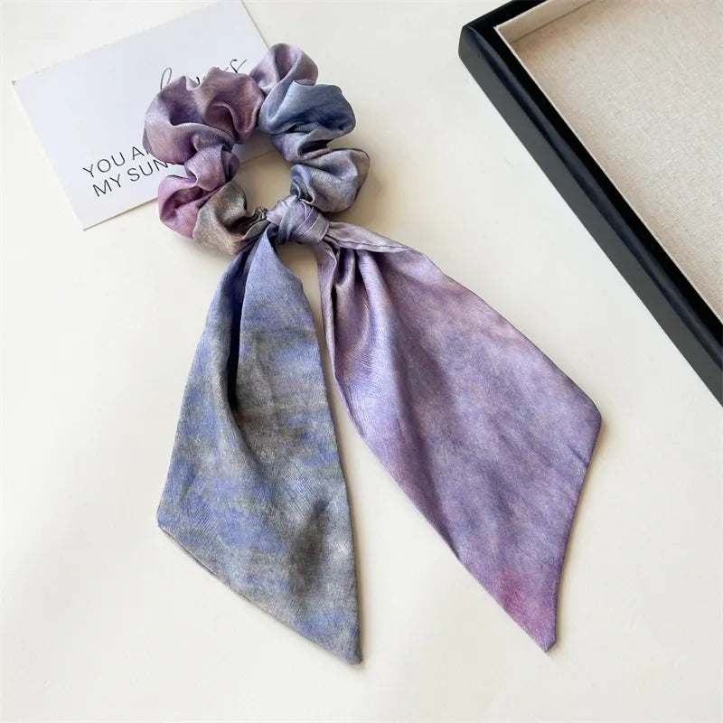 Casual Lady Advanced Sense Women's Printing Cloth Hair Tie