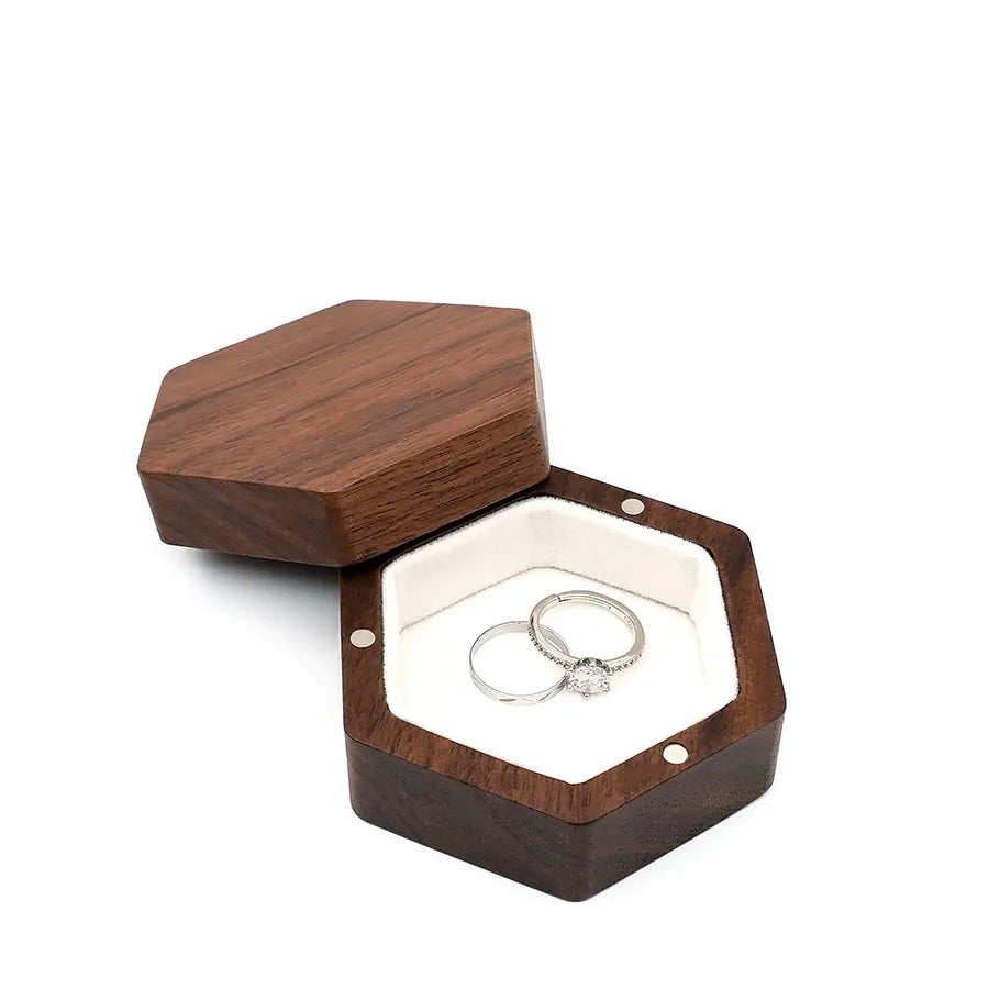 Wood Casual Elegant Luxurious Solid Color Jewelry Boxes