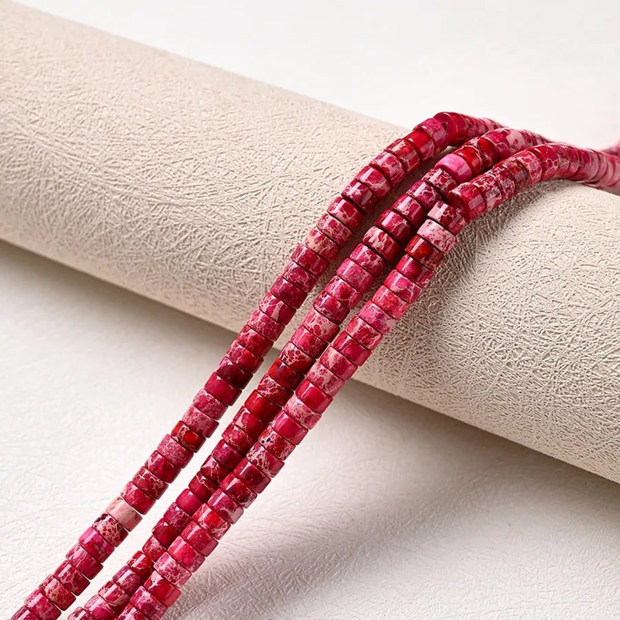 3 Strands / package Hole 1~1.9mm natural stone Imperial Jasper Irregular Colorful Waves Polished Beads