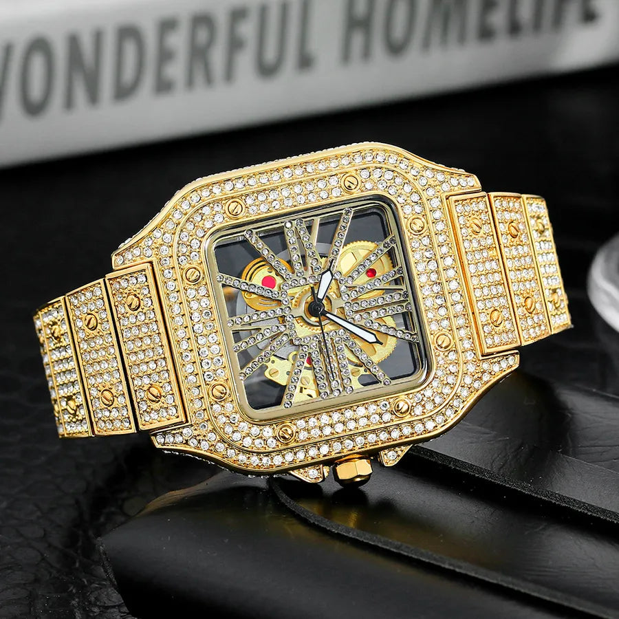 Party Geometric Butterfly Double Snap Quartz Men's Watches
