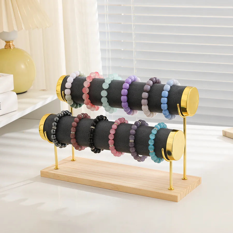 High-End Jewelry Display Stand Multi-Layer Bracelet Holder Watch Storage Rack Novelty Design Wooden Jewelry Accessory Showcase