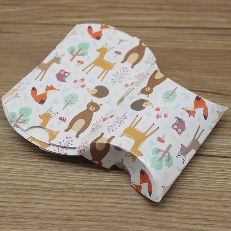 Multicolor Handmade Christmas Gift Box Wedding Candy Swan Packaging Box Floral Design Jewelry Present Container