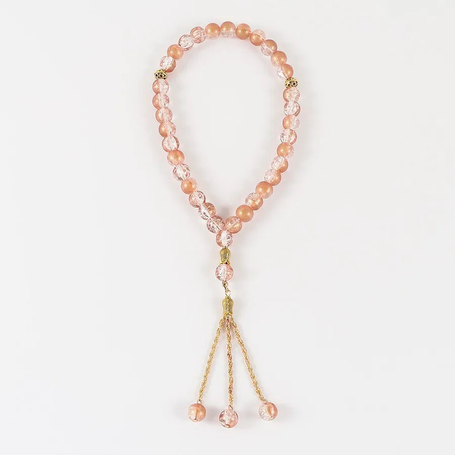Classical Handmade Round Alloy Glass Wholesale Rosary Bracelets