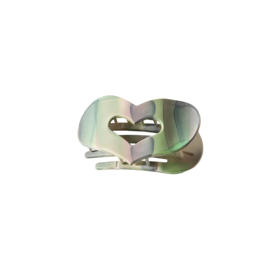 Simple Style Women's Heart Shape pc Plating Hair Clip