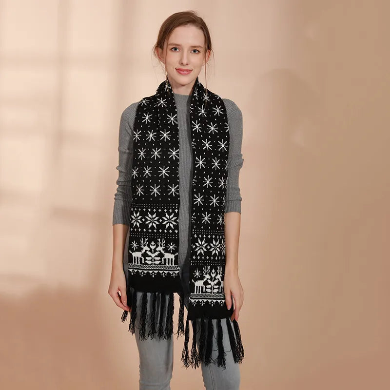 Women's Casual Elk Polyester Scarf