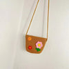 Kid'S Straw Flower Cute Square Zipper Shoulder Bag