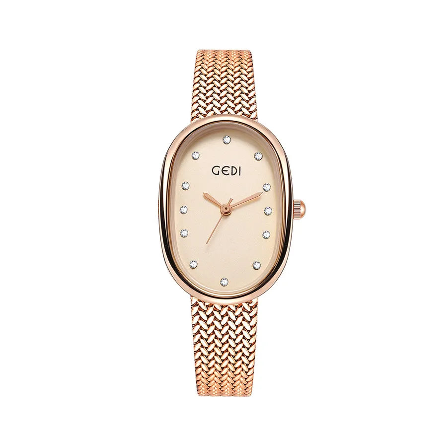 casual solid color hanging word buckle quartz women's watches