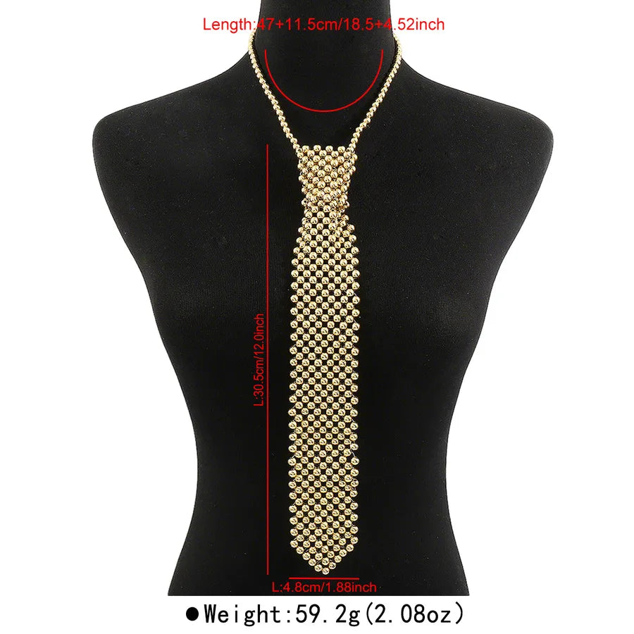 Geometric Elegant Classic Style Imitation Pearl Women's Tie