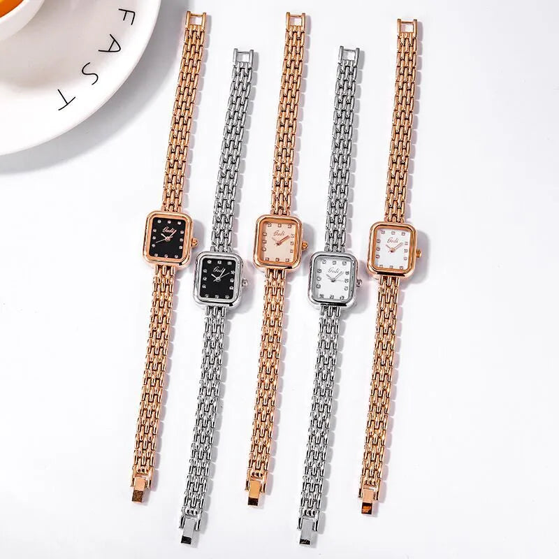 Elegant Streetwear Geometric Jewelry Buckle Quartz Watch Women's Watches