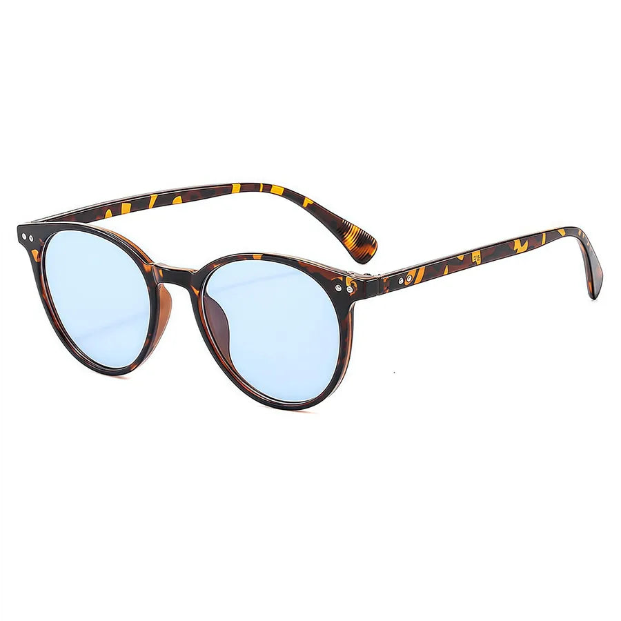 Simple Style Color Block Pc Round Frame Full Frame Women's Sunglasses