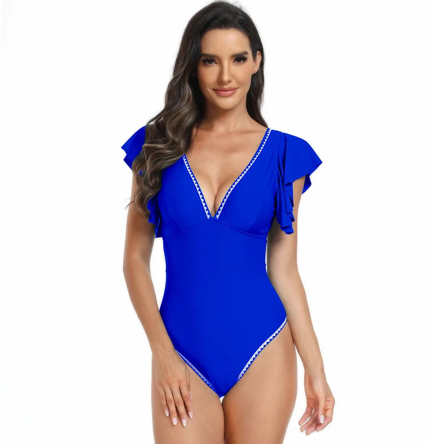 Women's Classic Style Solid Color 1 Piece One Piece Swimwear
