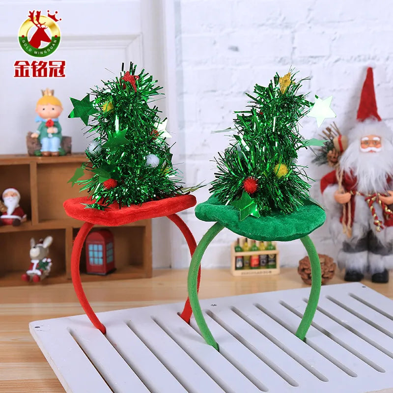 Christmas Party Decorations Five-star Headband American Style Festival Supplies Dance Party Accessories Christmas Hat