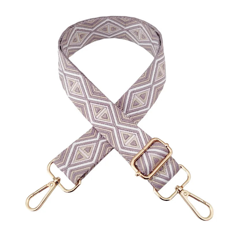 Polyester cotton Geometric Bag Strap