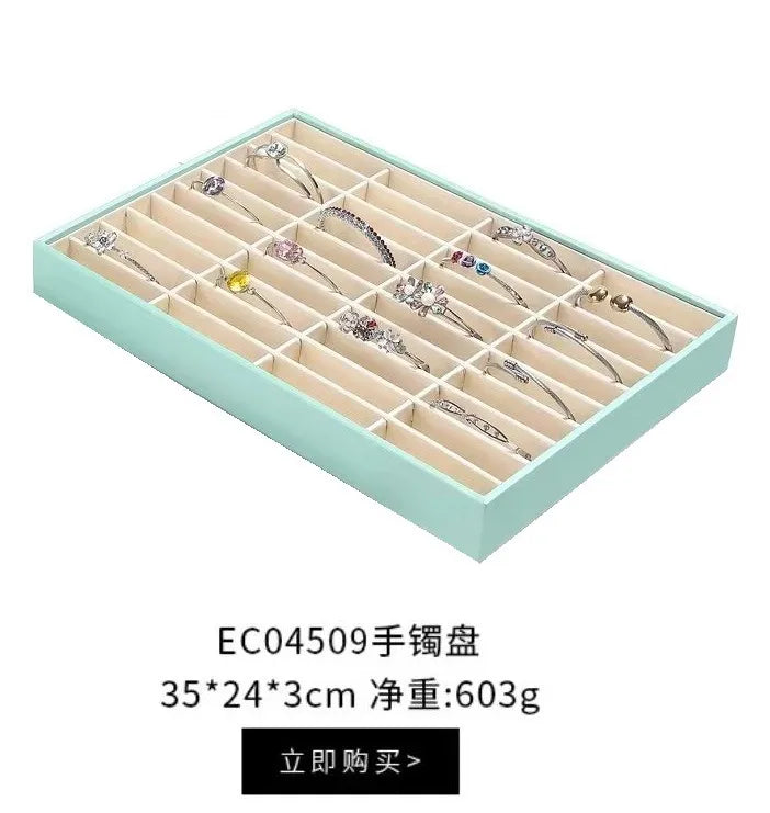 1 Piece PU Casual Simple Style Color Block Solid Color Jewelry Display Jewelry Rack