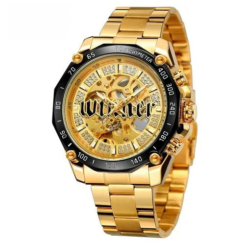 New winner  style men's fashion leisure hollow mechanical movement automatic mechanical watch