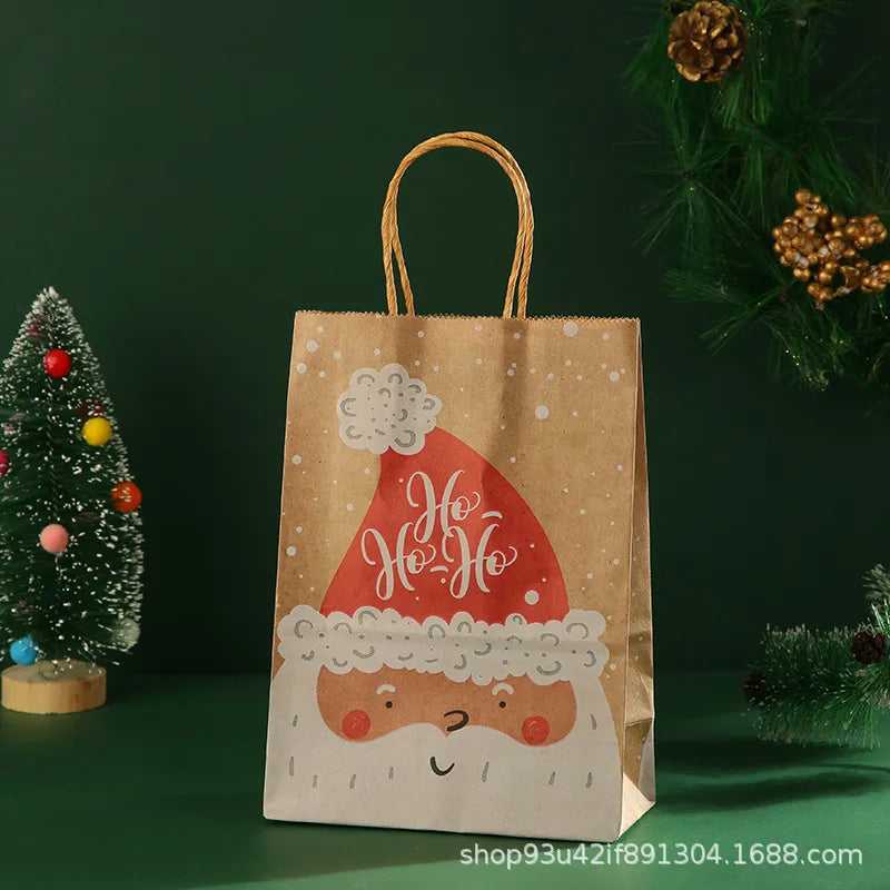 Christmas Simple Style Santa Claus Letter Kraft Paper Daily Gift Wrapping Supplies