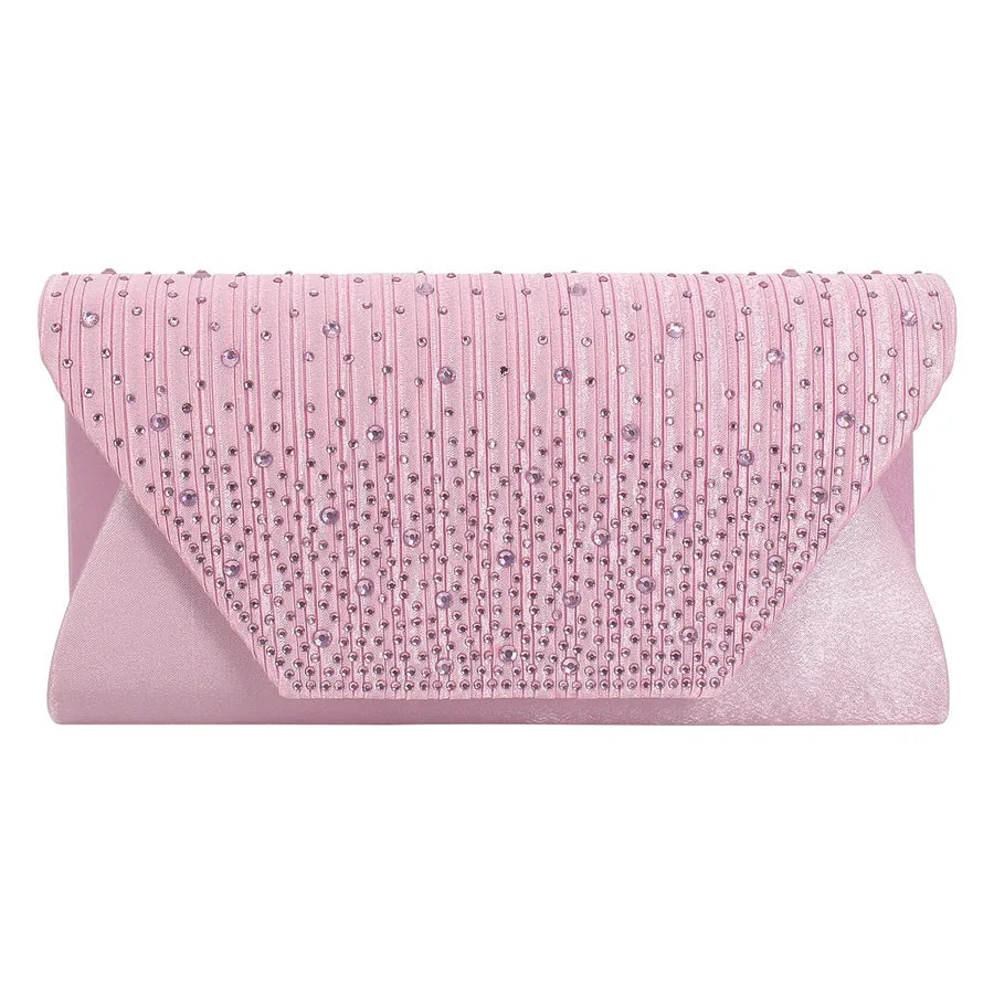 white wine red dark blue satin solid color rhinestone square evening bags