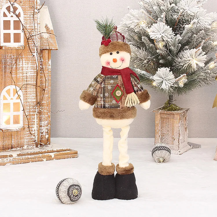 Christmas Fashion Snowman Elk Cloth Nonwoven Party Ornaments