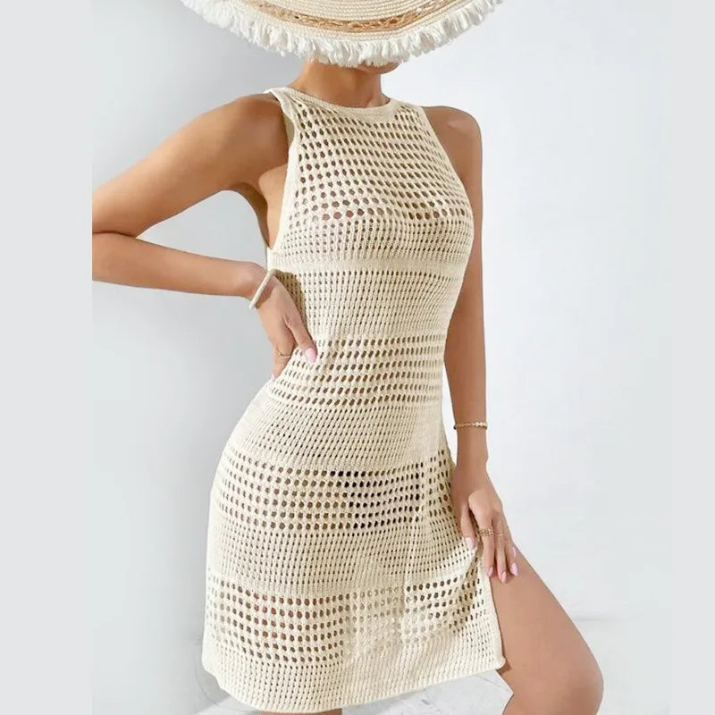 Women's Solid Color Lady Beach Cover Ups
