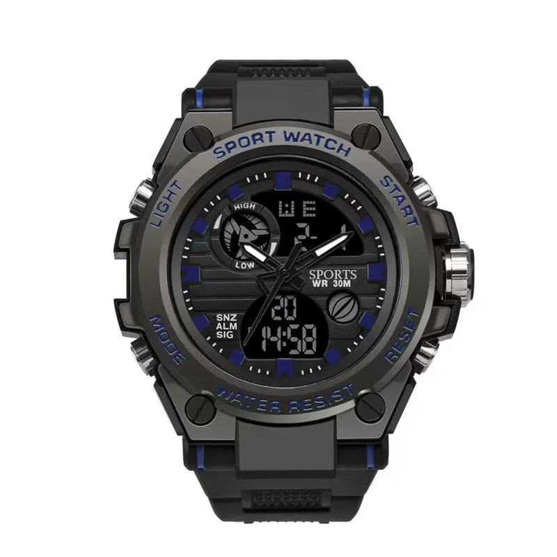 Simple Style Letter Color Block Electronic Men's Watches
