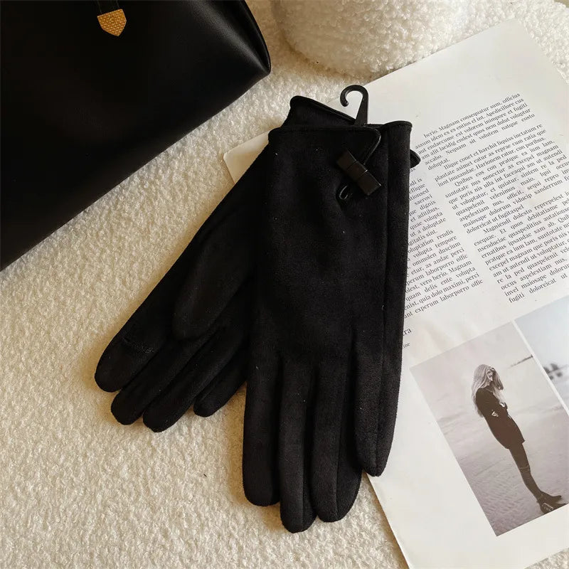 Women's Casual Elegant Simple Style Solid Color Gloves