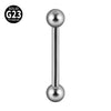 1 Piece Tongue Rings Casual Hawaiian Vacation Solid Color G23 Titanium Alloy Polishing Tongue Rings