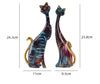retro artistic cat synthetic resin ornaments artificial decorations