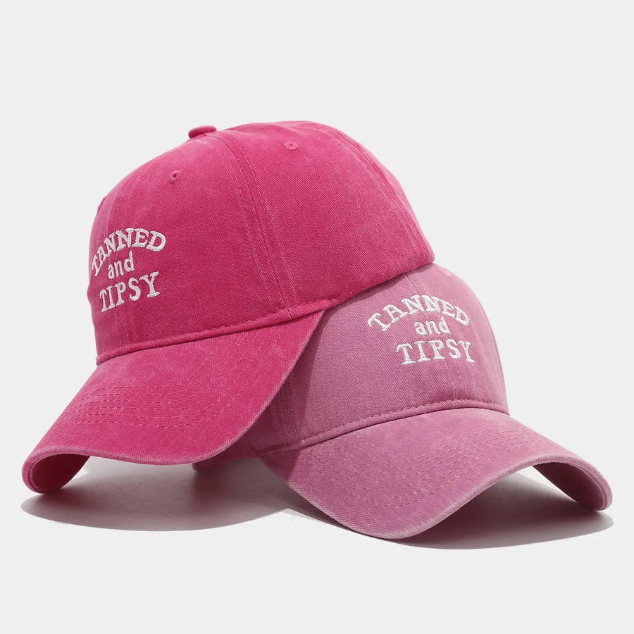 New Simple Washed Letter Embroidery Baseball Cap Outdoor Sun Protection Hat For Women Casual Elegant Basic Style Spring Summer Autumn