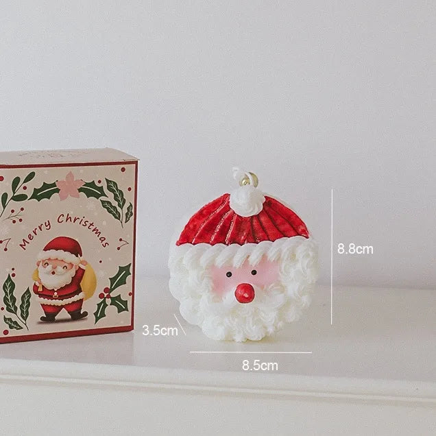 Cartoon Christmas Gift Box Creative Birthday Present Beautiful Resin Candle Souvenir Ideal For Christmas Small Gifts