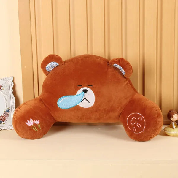Cute Cartoon Lumbar Support Pillow Office Chair Backrest Pad Car Seat Cushion Pregnant Women Waist Pillow
