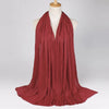 Women's Retro Classic Style Solid Color Blending Silk Scarf
