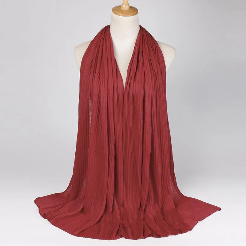 Women's Retro Classic Style Solid Color Blending Silk Scarf