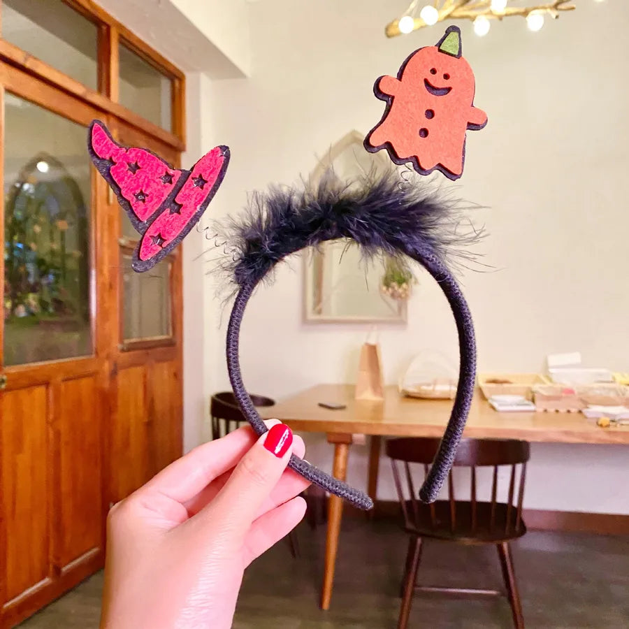 funny pumpkin alloy cloth hair band