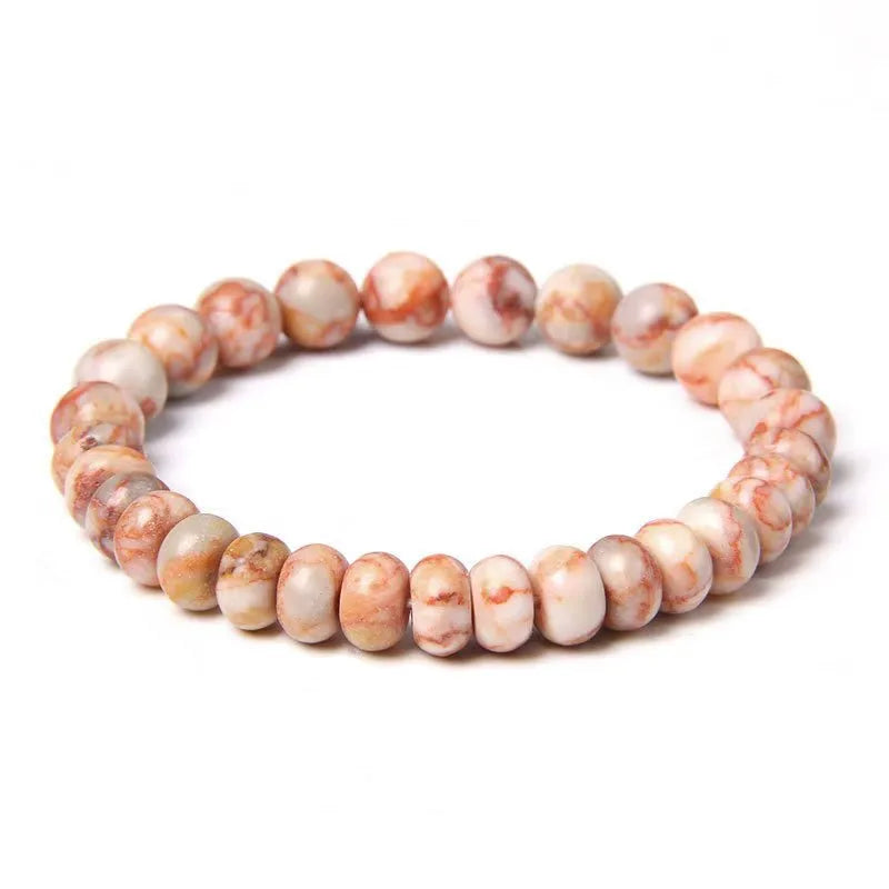 Retro Classic Style Geometric Colorful natural stone Howlite Amethyst  Bracelets In Bulk