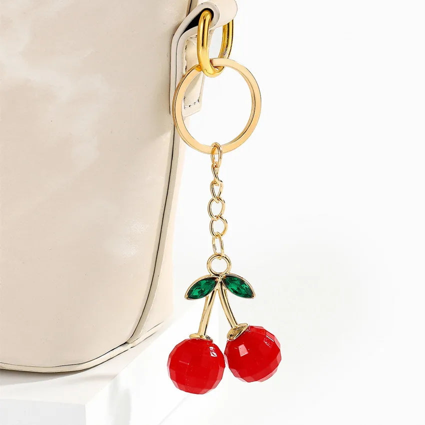 1 Piece Simple Style Cherry Acrylic Women's Bag Pendant Keychain
