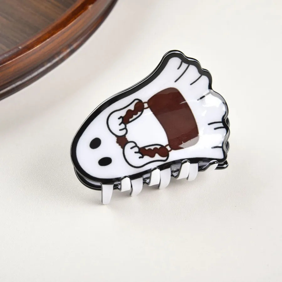 lady halloween pattern pvc hair claws