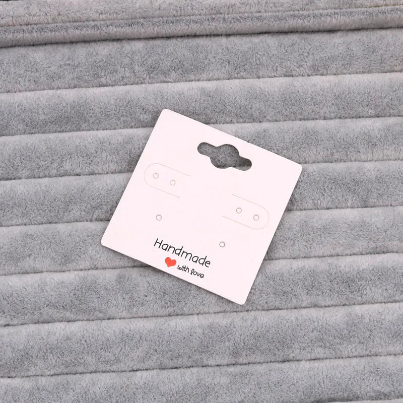 1 piece simple style solid color paper card jewelry packaging cardboard