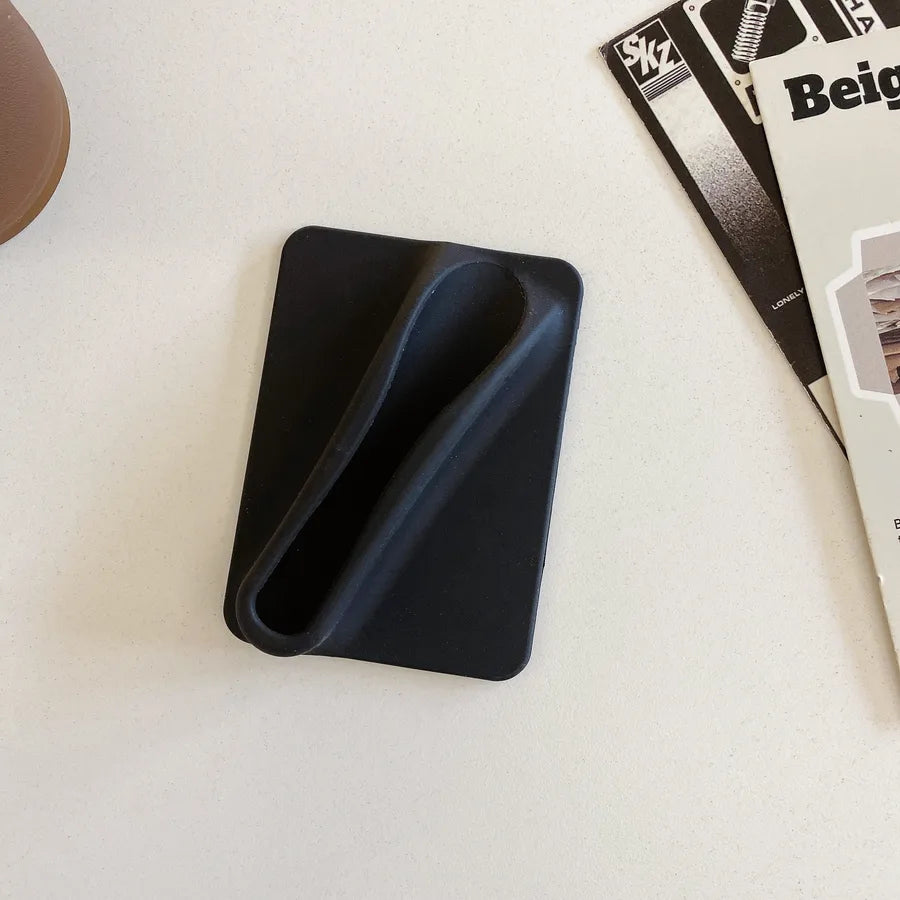 Simple Style Solid Color Silica Gel Phone Cases Phone Ring Grips