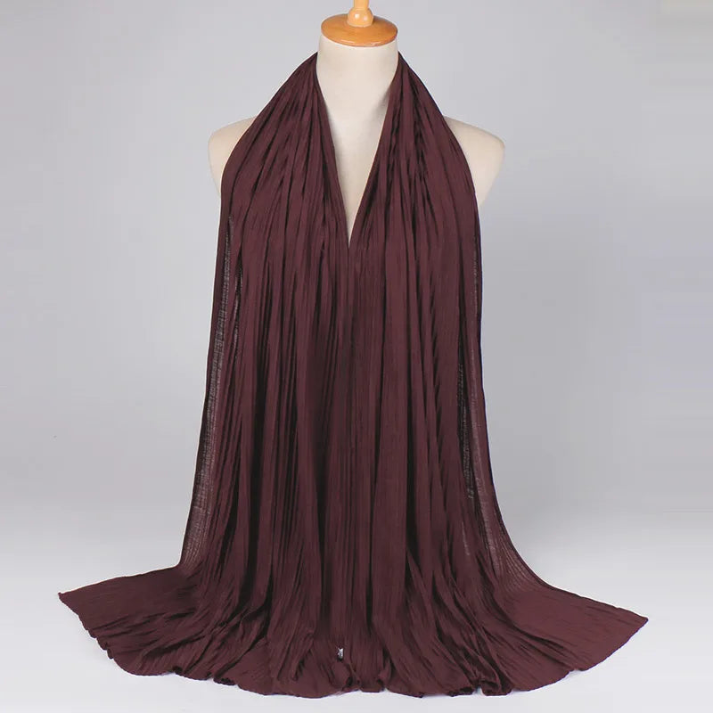 Women's Retro Classic Style Solid Color Blending Silk Scarf