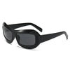 streetwear color block ac special-shaped mirror full frame men's sunglasses