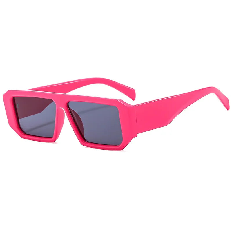 simple style classic style commute color block ac square full frame men's sunglasses