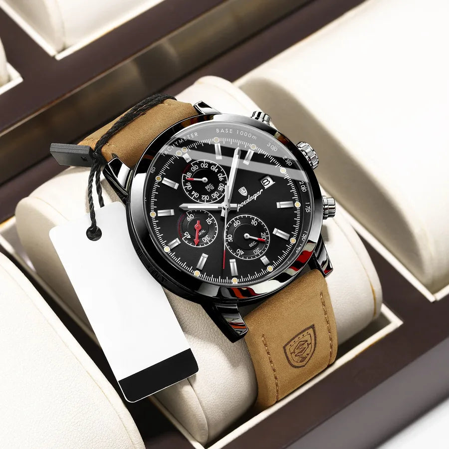 sports geometric buckle quartz men's watches