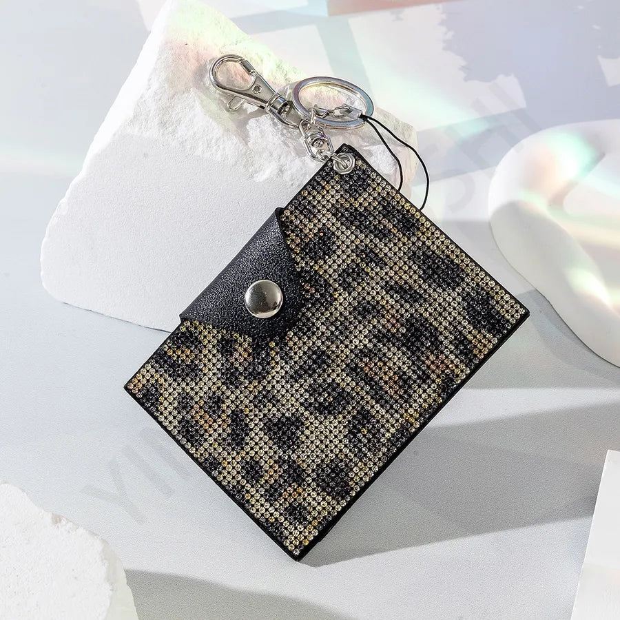 Unisex Zebra Stripe Leopard Pu Leather Open Card Holders