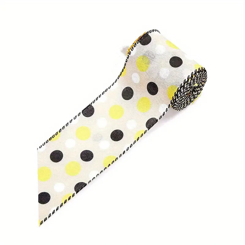 Cute Simple Style Stripe Polka Dots Bee Cloth Polyester Party Festival Ribbon Gift Wrapping Supplies
