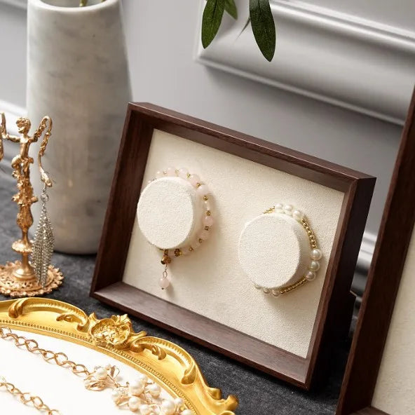 Brown Vintage Jewelry Display Stand Bracelet Necklace Holder Photography Props Ring Tray Ornament Stand Fashion Accessories