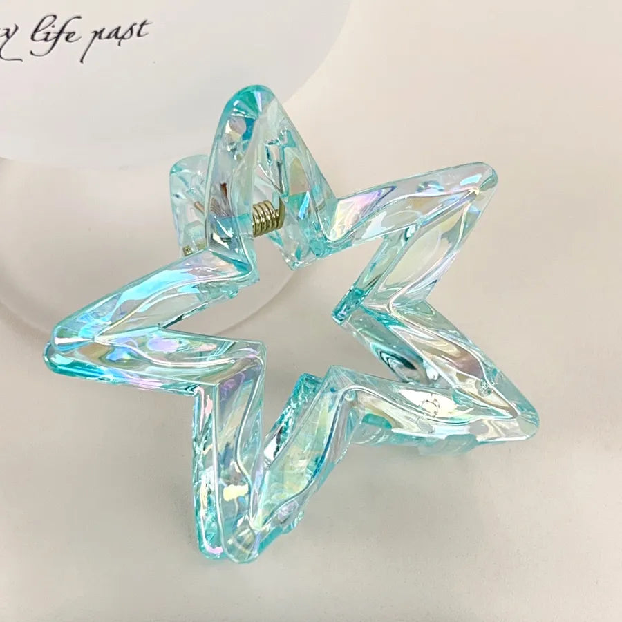 Elegant Korean Style Women's Star Plastic Hair Claws