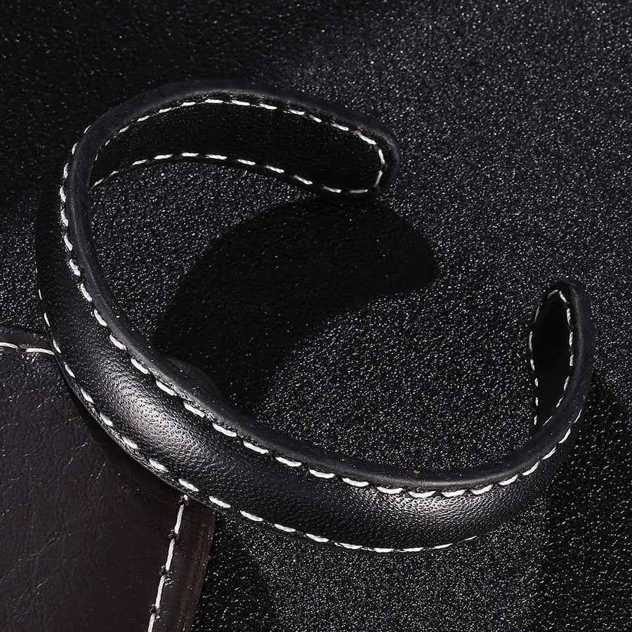 Retro Punk Geometric Leather Men's Bangle Men Cord & Leather Bracelets