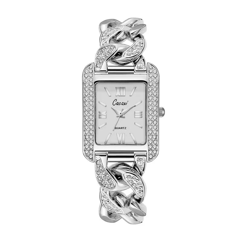 Casual Retro Solid Color Jewelry Buckle Quartz Watch
