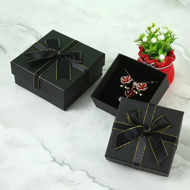 1 Piece Paper Simple Style Daily Solid Color Jewelry Boxes